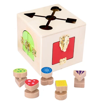 Vaikai Montessori Mokymo Daugiafunkcį Užraktas Langelį Nustatyti vaiko Mokymosi Atrakinti Ankstyvojo Lavinimo Žaislas Praktinių Gyvenimo Įgūdžių Žaislai