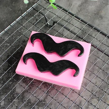 1 gabalas barzda silikono formos silikono Sugarcraft minkštas įrankis Sugarcraft šokolado pelėsių kepimo indai