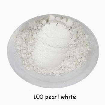 100pearl balta 10g Sveikas Natūralus Mineralinis Žėručio Milteliai Super Bright Crystal White Nagų blizgučiai Dekoracija Muilo sudaro