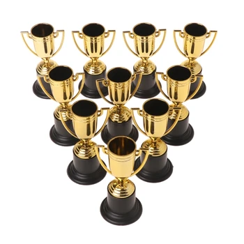 10vnt Aukso Puodeliai Trofėjus Sporto Nugalėtojas Švietimo Rekvizitai Vaikai Apdovanoti Prizais Žaislai C5AF