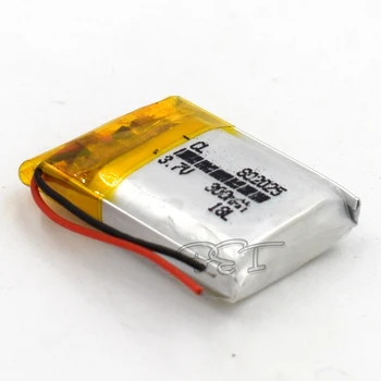 10vnt Li-Polimero Ličio Baterija 3.7 V 802025 300mAh Baterija Su PMC Žaislų MP3, MP4, GPS Garsiakalbis LED Šviesos Fotoaparatas