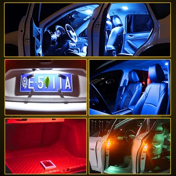10vnt T10 W5W Canbus LED Lemputes 168 194 Automobilių Skaitymo Žibintai Alfa Romeo 159 147 156 Giulietta Peugeot 307 Seat Leon 2 MK3 FR+
