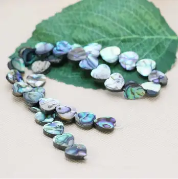 12mm forme de coeur Abalone coquillages perles en vrac aksesuarai série bricolage femmes filles cadeaux samprata faisant des