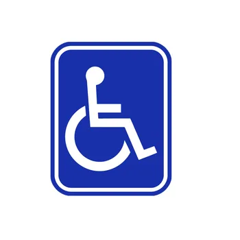 15cmx12cm Neįgaliesiems pasirašyti Vinilo Automobilių lipdukai Lipdukai Motociklų Aksesuarai, Automobilių Langų, Dekoratyvinis Prekių PVC
