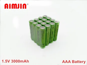 16PCS Šarminės Baterijos AAA Akumuliatorius 3Ah1.5V Nuotolinio Įkrovimo Baterijas Elektroniniai žaislai LED šviesos Skustuvas Radijo ir tt