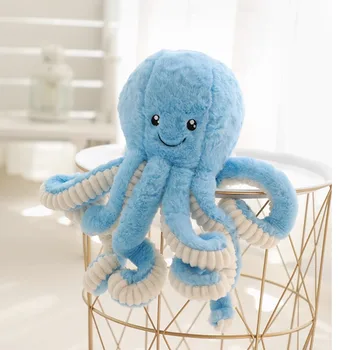 18/38/58/78 cm Giant Octopus Pliušinis Žaislas, Minkšti Kimštiniai Vandenyno Gyvūnų Moliuskai, Aštuonkojai Dovanos Juokinga Pliušinis Žaislas Vaikams
