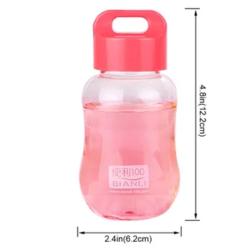 180ml Mini Kids Plastiko, Ryškių Spalvų Vandens Butelis Vaikų Mokyklos Mielas Drinkware 2019