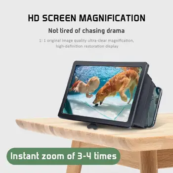 1PC Mobiliojo Telefono Vaizdo Magnifier Nešiojamų Universal 3D Ekranas HD Priartinimas Optinė Technologija Ištraukiama Stiprintuvo Įranga