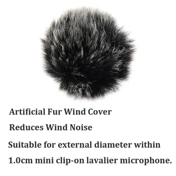 1PC Universalus mielas Mikrofonas, vėjo megztinis padengti lavalier plaukų padengti Mikrofonas Priedai