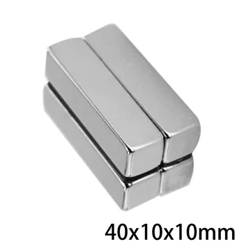 1~20PCS 40x10x10 Blokuoti Super Stiprus Magnetinis Magnetai 40mm*10mm Nuolatinis Neodimio Magnetas 40x10x10mm Quadrate Didelis 40*10*10 mm