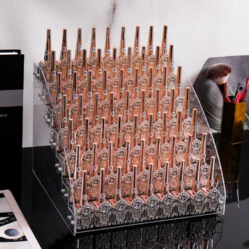 2-7 Sluoksniai Nagų Lako OrganizerAcrylic Nagų Lako Display Rack Stovėti Kosmetikos Lūpų Talpinimo Manikiūro Įrankių Laikymo Dėžutė