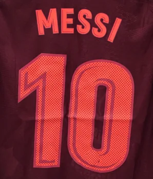 2017-2018 #10 Messi Nameset Suarez Kamenis Nameset Player Versiją Flocking Namie Ir 3 Išvykoje Futbolo Pleistras