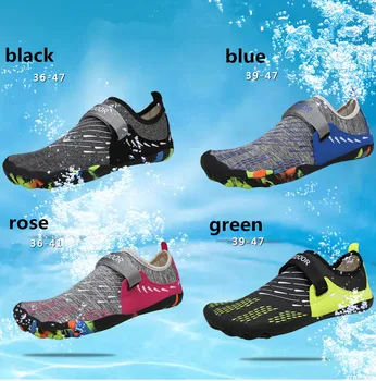 2021 Paplūdimio Pelkių Batai Vyrams Breathble Quick Dry Tiekėjų Batai Slip-On Moterų Aqua Vandens Batai Patogu Plaukti Maudytis Sneaker