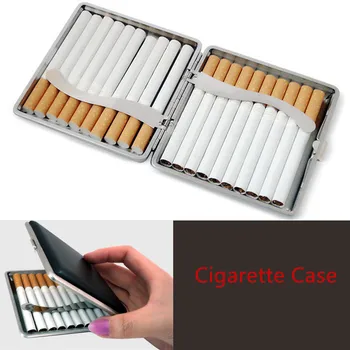 2021Hot Parduoti Cigarečių Atveju Langelį Tabako Talpyklos Laikiklį Odos Cigarečių dėžė Automatinė Kišenėje Lauke Mados Asmeninį Rūkymas