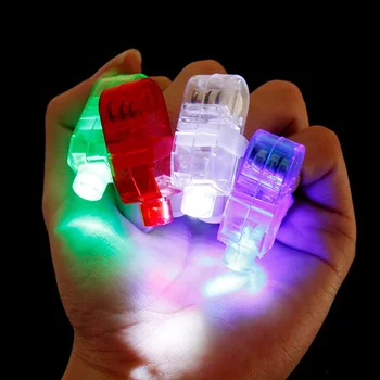 24pcs Portable LED Piršto Thumbs Šviesos Magija Rekvizitai Šalies Juosta Rodo, Lempos Plastikas Piršto Žibintai Helovinas Šalis, Žaislai Vaikams