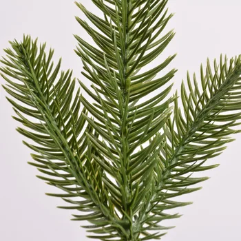 25,5 cm Dirbtinės Plastikinės Augalai Tris-šakės Pušies Šaka Kalėdų Eglutė Vestuvių Papuošalai 