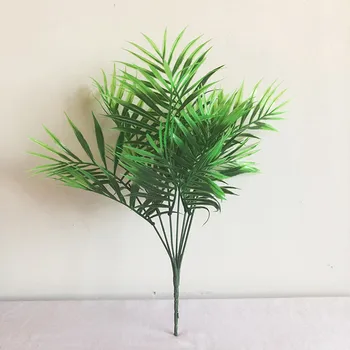 38cm Dirbtinis Maži Augalai Žalios Palmių Medžių Šakos Plastiko Atogrąžų Tema Tree Hotel Office 