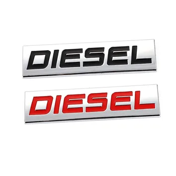 3D Metalo Automobilių Lipdukas Dyzelinas Logotipas, Emblema Ženklelio Lipdukai BMW Audi Mercedes Peugeot Seat Opel Chevrolet Nissin Mazda Peugeot Renault