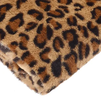 50*160cm Leopardas Spausdinimo Minkštos Kailio Pliušinis Siuvimo Amato Audinio PASIDARYK pats Drabužis Apdailos Moterų Rankinės, Batai, Instaliacinės Medžiagos