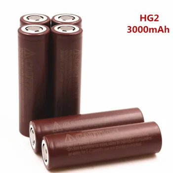 50PCS Originalus HG2 18650 3000mAh baterijos 18650 baterija HG2 3.6 V, skirta hg2 Galios daugkartinio Įkrovimo baterija baterija