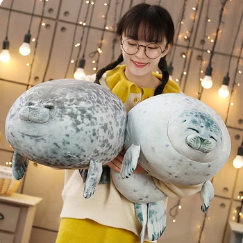60cm Gražių Žaislų Kawaii Jūros Pasaulio Gyvūnų Antspaudas Mesti Pagalvės Jūrų Liūtas Pliušinis Įdaryti Miega Pagalvę Vaikams, Juokingi Gimtadienio Lėlės Žaislas