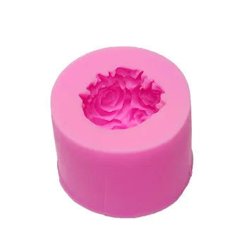 AE003 AF003 Rose Silikono Formos muilo, Žvakių Liejimo formos Tortas Dekoravimo Priemonės, gėlių kamuolys 3D Pelėsių