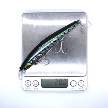 AOCLU Jerkbait wobblers 4 vnt./daug 12cm 20,0 g Kietojo Masalas Minnow Suku Žvejybos masalas magnetas svorio perkėlimo sistemą ilgai liejimas