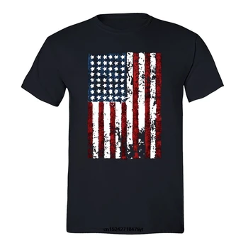 Amerikos Vėliavos nelaimę liepos 4-osios, T-marškinėliai, Drabužiai JAV Pasididžiavimas Shirt Juoda