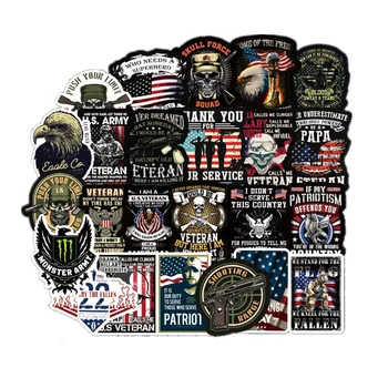 Atminimo U. S armijos Veteranas Amerikos Retro Lipdukai, Nešiojamas Automobilių Trinkelėmis Bagažo Telefono Dviračių Vandeniui Grafiti Lipdukas