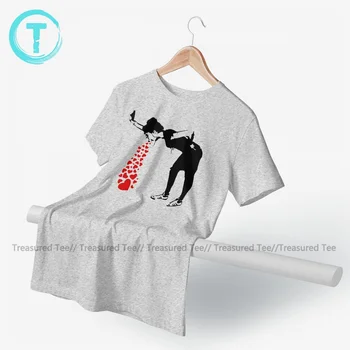 Banksy T-Shirt Pagrindinis Mados 100 Proc. Medvilnės Marškinėliai Spausdinami Trumpas Rankovėmis Tee Shirt Mens Negabaritinių
