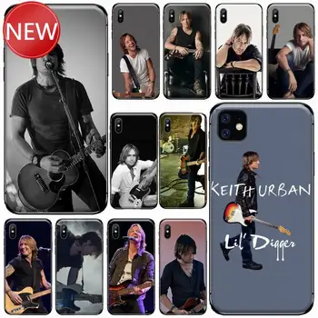 Dainininkas Keith Urban Telefono dėklas skirtas iPhone 11 12 pro XS MAX 8 7 6 6S Plus X 5S SE 2020 XR