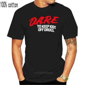 Dare Marškinėliai - D. A. R. E. (Dare) Derliaus 90 Logo Marškinėliai T shirt dare dare, marškinėliai, 90-ųjų nostalgija dešimtojo dešimtmečio retro vintage narkotikų mokykla