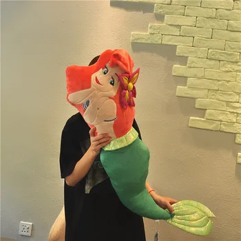 Didelis Mermaid Princesė Arielis Pliušinis Žaislas, Minkšti Kimštiniai Pagalvė Pagalvės Vaikams Mergaitės Gimtadienio Dovana 110cm