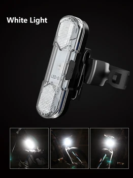 Dviratis Dviračio Lemputė USB LED Įkrovimo Saugos Kalnų Ciklo Priekio Atgal Žibintų Lempos Žibintuvėlis Dviračių Priedai TSLM1
