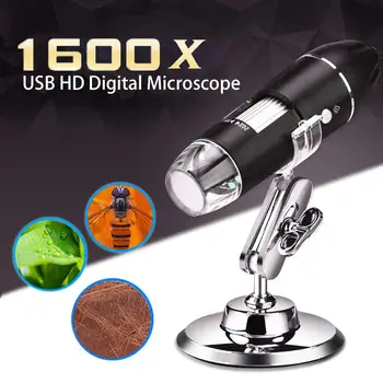 Elektroninių 1600X Mikroskopu Nešiojamas USB Skaitmeninis Jutiklis Kamera, Kišeninis didinamasis stiklas Palaiko WIN XP/7/VISTA 