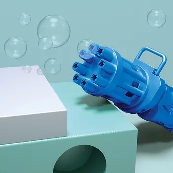 Elektros Muilo Vandens Burbulas Mašina Automatinė Bubble Gun Mašina, Žaislai Vaikams Aštuonios Skylės Milžiniškas Burbulas Dovana