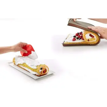 FashionNon-stick kepimo Pyragai, bandelės, įrankiai, Silikoninės kepimo skardos Virtuvės įrankiai Silikono formos Šveicarijos roll maisto ruošimo priemonės Atsitiktinai spalva