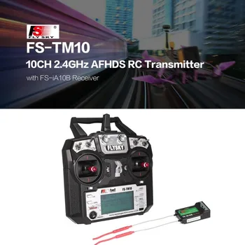 Flysky FS-TM10 FS-i6X 10CH 2.4 GHz AFHDS RC Radijo Siųstuvas Modeliu Nuotolinio valdymo pultelis Sistema su FS-IA10B Imtuvas