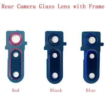 Galiniai Atgal Kameros Objektyvo Stiklas su karkasu Turėtojas Galinis Korpuso Dangtelis Huawei Honor Peržiūrėti 20 V20 atsarginės Dalys