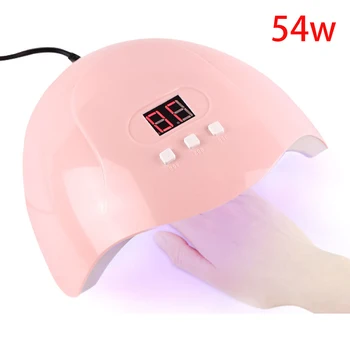 Gelis Nagų Lempa LED Džiovintuvas Gydant Šviesos USB UV lenkijos su LCD Skaitmeninis Ekranas Nagų Dailės Priemonės, Manikiūro Nagu kojų nagų (54W)