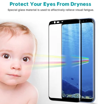 Grūdintas 9D, Lenktas Stiklas, Plėvelės Samsung Galaxy Note 8 9 S8 S9 Plus S7 Krašto Screen Protector For Samsung A6 A8 Plius 2018