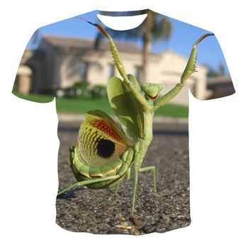Gyvūnų 3d t-shirt juokinga gyvūnų spausdinti marškinėliai vyrams gatvės naujovė trumpomis rankovėmis, gyvūnų skorpionas t-marškinėliai berniukams, universalus tees