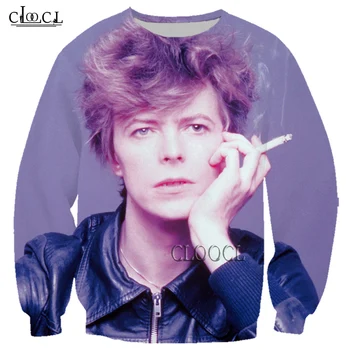 HX Naujausias Roko Populiarus Dainininkas Davidas Bowie 3D Spausdinimo Vyrams, Moterims Palaidinės Mados Hip-Hop Tracksuit Harajuku Viršūnes Lašas Laivybos