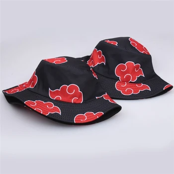 Japonų Anime Produktų Naroto Raudonas Debesis Kibiro Kepurę Žvejys Skrybėlę Lauke nuo Saulės Moterims, Vyrams Vasaros Skrybėlę 2021 Naujas