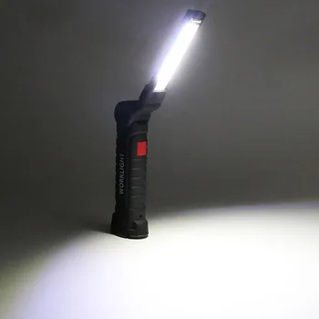 LED Įkrovimo Magnetinio COB Kišeninis Žibintuvėlis Tikrinimo Lempą Belaidžius Worklight Įrankis QJ888