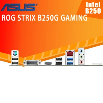 LGA 1151 Asus ROG STRIX B250G ŽAIDIMŲ Plokštė i7 i5, i3 DDR4 2400MHz 64GB M. 2 DVI HDMI Desktop Intel B250 Placa-Mãe 1151 Panaudota