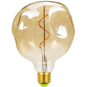 Led Lemputės Derliaus Lemputės G125 Akmens Big Pasaulyje Lemputė 4W šviesos srautą galima reguliuoti 110V, 220V Led Gijų Dekoratyvinis Edison Lemputė