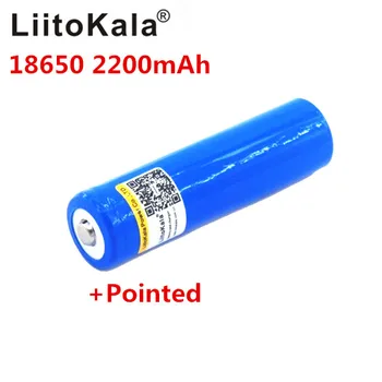 LiitoKala 18650), 3,7 V Ličio Baterija Įkraunama 2200mA LED Žibintuvėlio Baterijos LED Baterija Lemputė + Nurodė