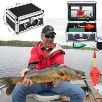 MAOTEWANG DVR Žuvų Ieškiklis Povandeninės Žūklės Kamera HD 1280*720 Ekrano 30pcs LED 1080P vaizdo Kamera, Skirta Ledo/Upės/ Žvejybos 16GB Kortelės
