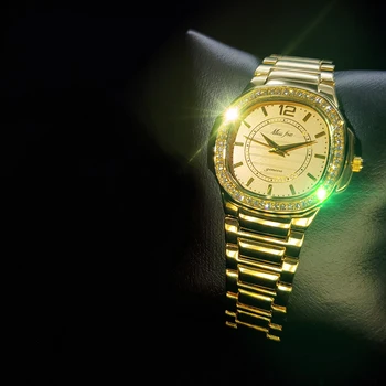 MISSFOX Karšto Prekės Klasikiniai Laikrodžiai Moteris Paprastas Aukso Temperamentas Office Lady Žiūrėti Nerūdijančio Plieno, atsparus Vandeniui Laikrodis Moteris